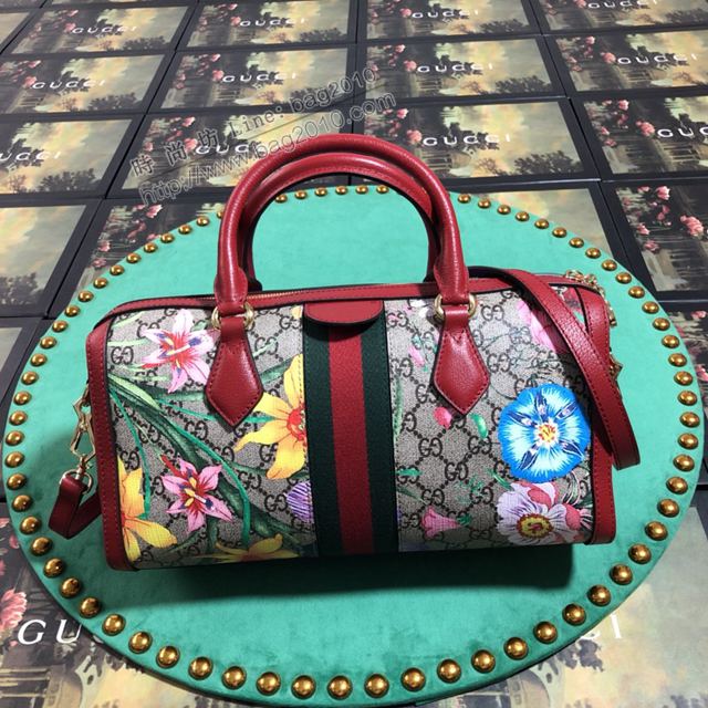 Gucci包 古馳女包 524532 花膠大紅 專櫃最新款 Gucci旅行包 Gucci手提包  gudj1404